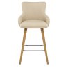 Tabouret Faux Cuir Bois - Diablo