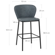 Tabouret de bar Faux Cuir - Odette