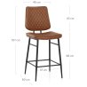 Tabouret Faux Cuir - Caprice