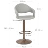 Tabouret de bar faux cuir - Washington