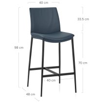 Tabouret Cuir Veritable - Addison