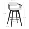 Tabouret Cuir Véritable - Electra
