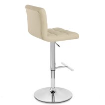 Chaise de Bar Faux Cuir Chrome - Grid Offre Spéciale