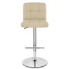 Chaise de Bar Faux Cuir Chrome - Grid Offre Spéciale
