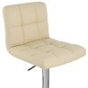Chaise de Bar Faux Cuir Chrome - Grid Offre Spéciale