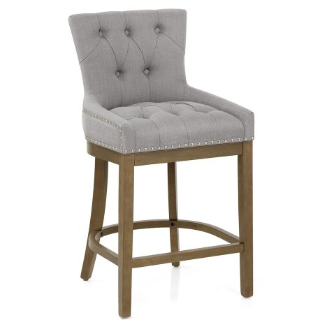 Tabouret de Bar Bois Tissu - Knightsbridge