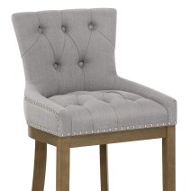 Tabouret de Bar Bois Tissu - Knightsbridge