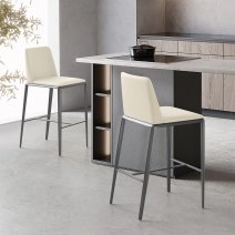 Tabouret de Bar Faux Cuir - Elise