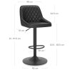 Tabouret Cuir Veritable - Melbourne