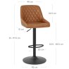 Tabouret Cuir Veritable - Melbourne