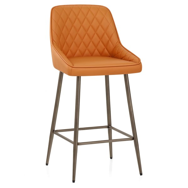 Tabouret de Bar Cuir Véritable - Brisbane