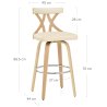 Tabouret de Bar Faux Cuir - Nash