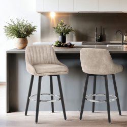 Tabouret de Bar Simili Daim...