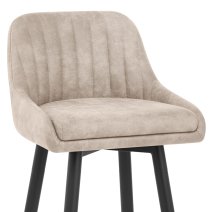 Tabouret de Bar Simili Daim Chrome - Hamilton