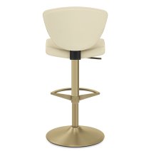 Tabouret Cuir Veritable Doré - Pearl