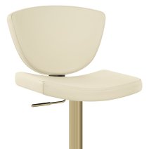 Tabouret Cuir Veritable Doré - Pearl