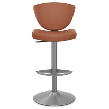 Tabouret Faux Cuir Graphite - Pearl