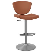 Tabouret Faux Cuir Graphite - Pearl