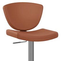 Tabouret Faux Cuir Graphite - Pearl