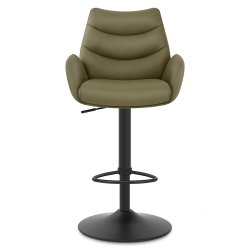 Tabouret Cuir Véritable -...