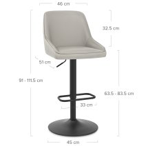 Tabouret Cuir Véritable - Canberra