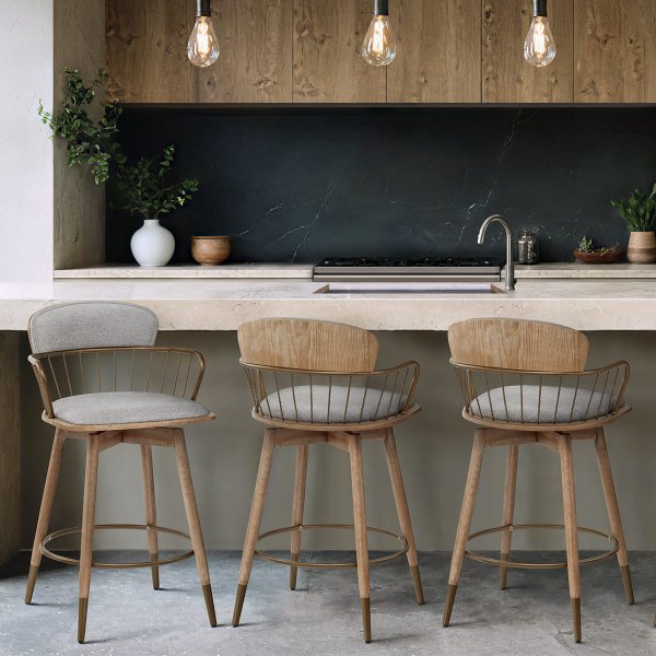 Tabouret Tissu Bois - Opera