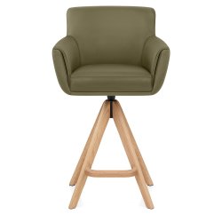 Tabouret Cuir Véritable...