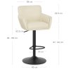 Tabouret Cuir Veritable - Rome