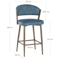 Tabouret velours - Lusso