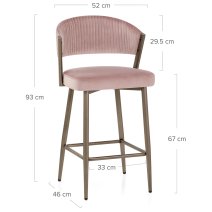 Tabouret velours - Lusso