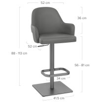 Tabouret Graphite - Antonia