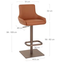 Tabouret de Bar Bronzé - Olivia