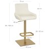 Tabouret de Bar Doré - Olivia