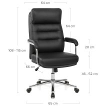 Chaise de Bureau Faux Cuir - Lyon