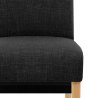 Chaise Chêne Tissu - Carlo Gris Foncé