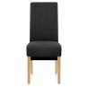 Chaise Chêne Tissu - Carlo Gris Foncé