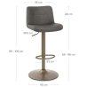 Tabouret de Bar Faux Cuir Antique - Utopia