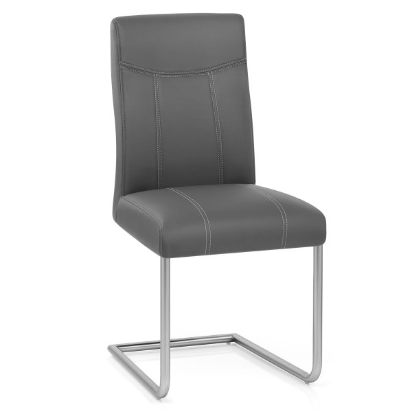 Chaise Métal Simili Cuir - Lancaster