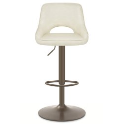 Tabouret de Bar Faux Cuir -...