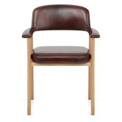 Chaise Cuir Véritable Chêne...