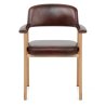 Chaise Cuir Véritable Chêne - Elba