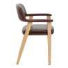 Chaise Cuir Véritable Chêne - Elba