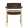Chaise Cuir Véritable Chêne - Elba