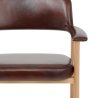 Chaise Cuir Véritable Chêne - Elba