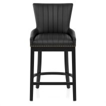 Chaise de Bar Bois Faux Cuir - Chiltern