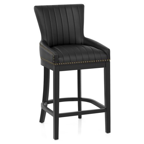 Chaise de Bar Bois Faux Cuir - Chiltern