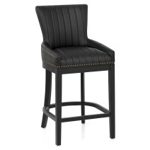 Chaise de Bar Bois Faux Cuir - Chiltern