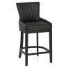 Chaise de Bar Bois Faux Cuir - Chiltern