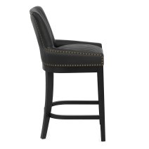 Chaise de Bar Bois Faux Cuir - Chiltern