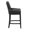 Chaise de Bar Bois Faux Cuir - Chiltern
